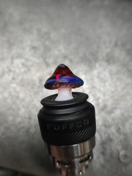 π Puffco Ball Cap Amber Purple & white