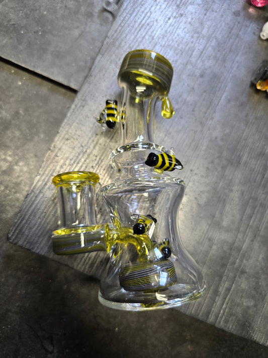 Mini Tube with Bees and honey drips🐝